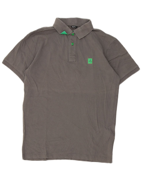 Tricou polo Refrigue pentru bărbați, bumbac gri mediu
