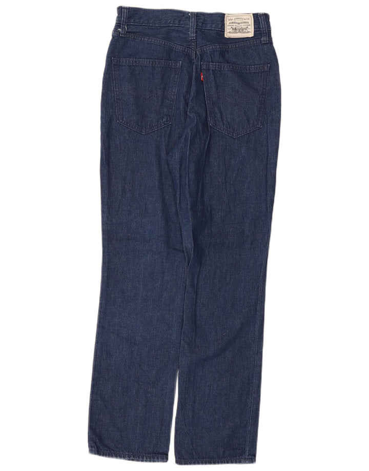 Levi's Womens Straight Jeans W27 L29 Navy Blue Cotton