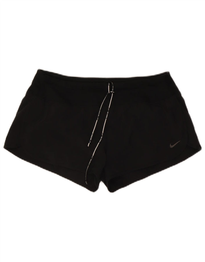 Pantaloncini sportivi Nike Dri Fit da donna UK 14 medio neri