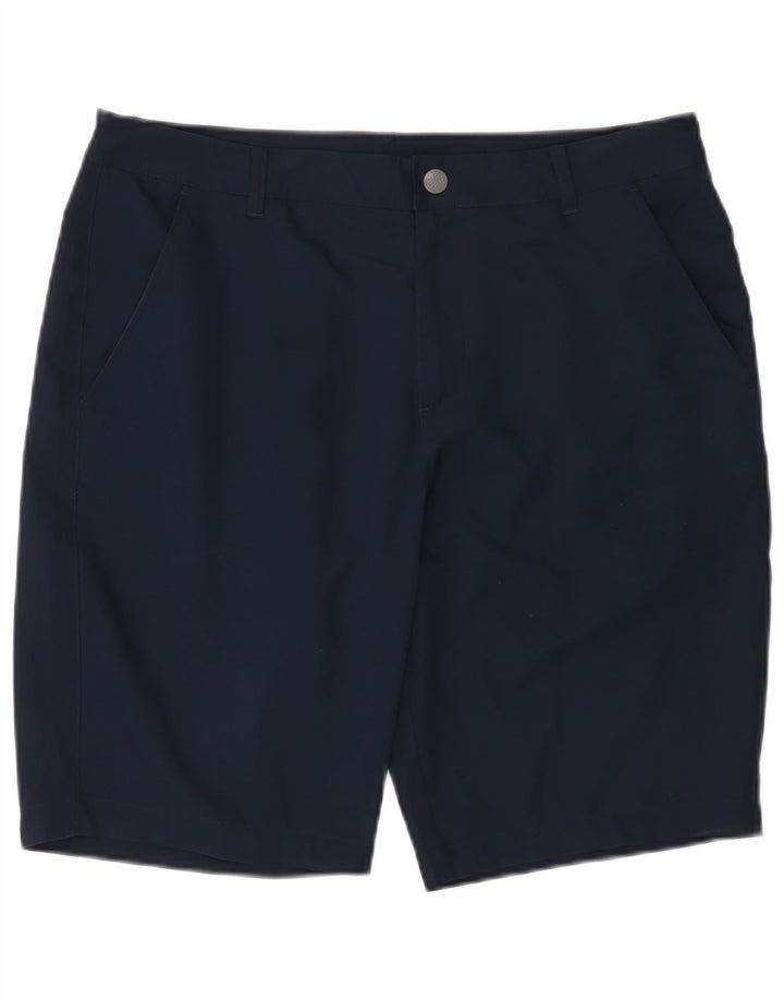 Puma Mens Chino Shorts W34 Large Navy Blue Polyester