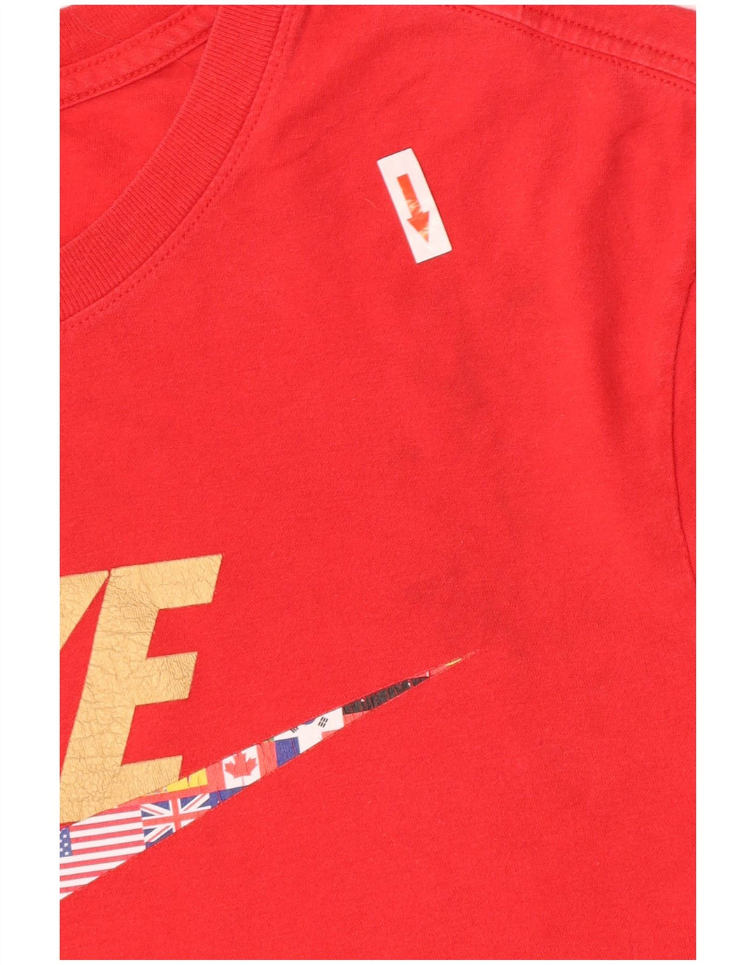 Nike Mens Graphic T-Shirt Top Medium Red Cotton