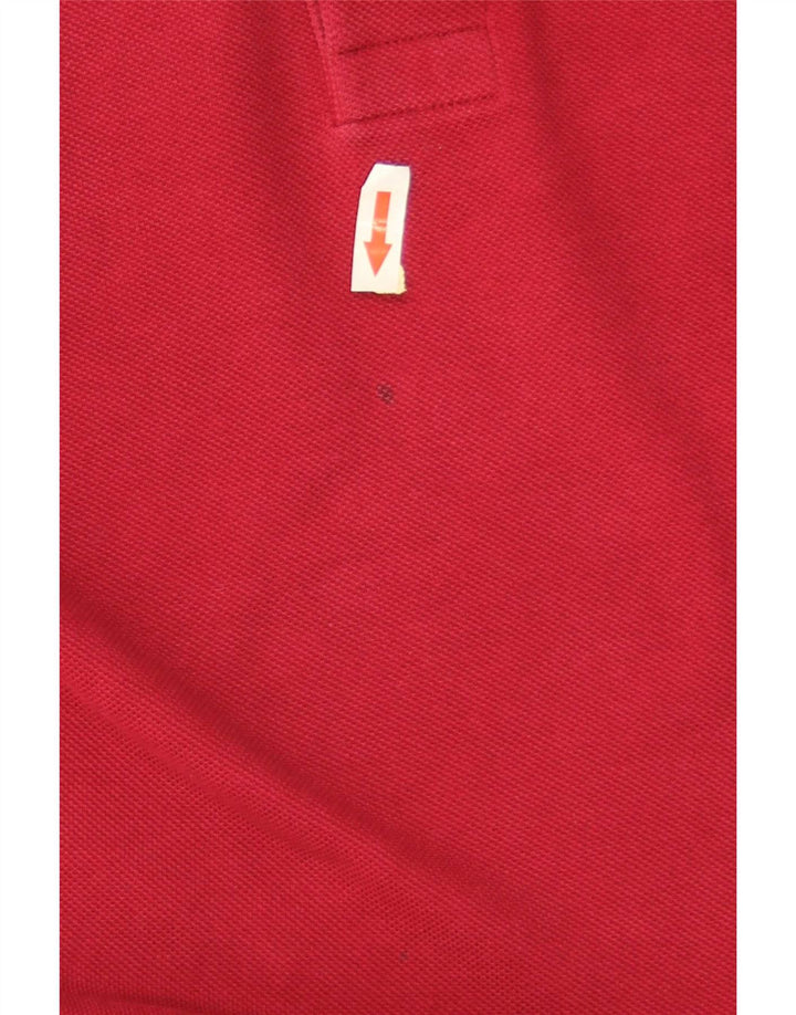 Lacoste Mens Polo Shirt Size 6 XL Red Cotton