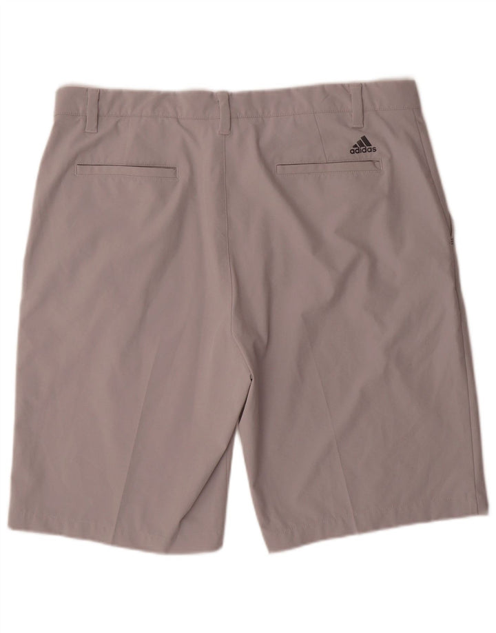 ADIDAS Mens Chino Shorts W36 Large Grey Polyester