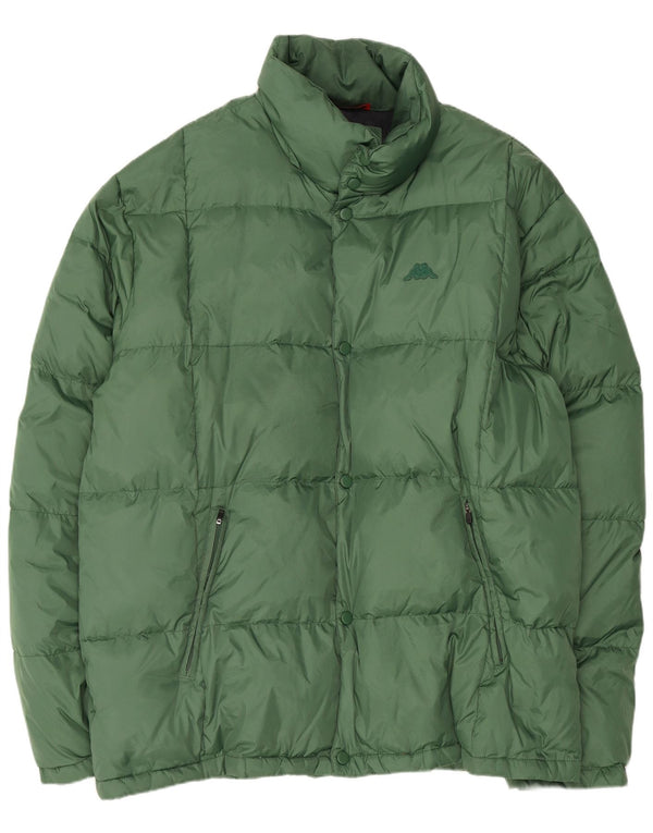 Kappa Chaqueta Acolchada Hombre UK 46 3XL Verde Poliamida