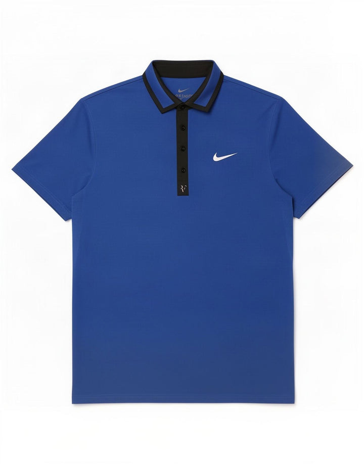 Ανδρικό μπλουζάκι Nike Dri Fit Polo Medium Blue Colorblock Πολυεστέρας