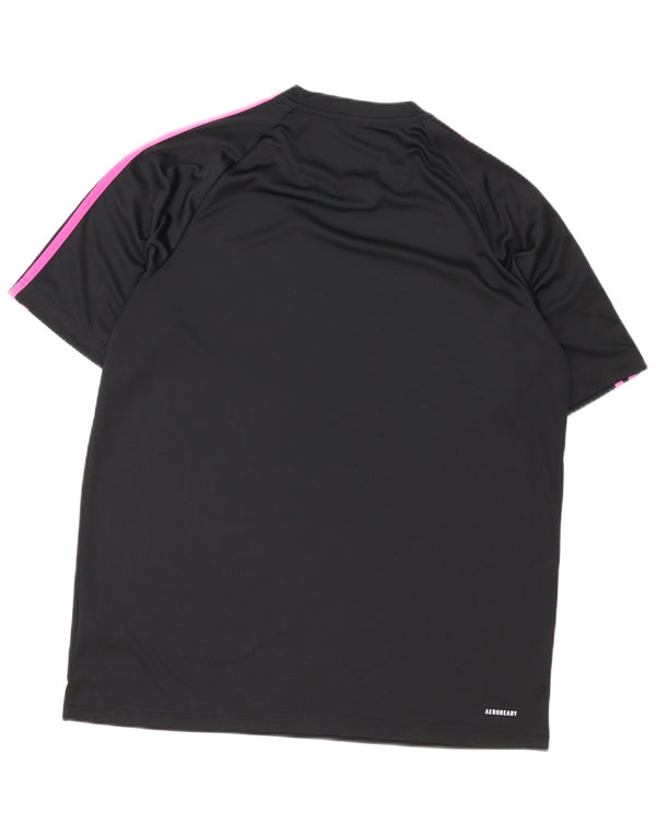 Adidas Herre Aeroready T-Shirt Top Stor Sort Polyester