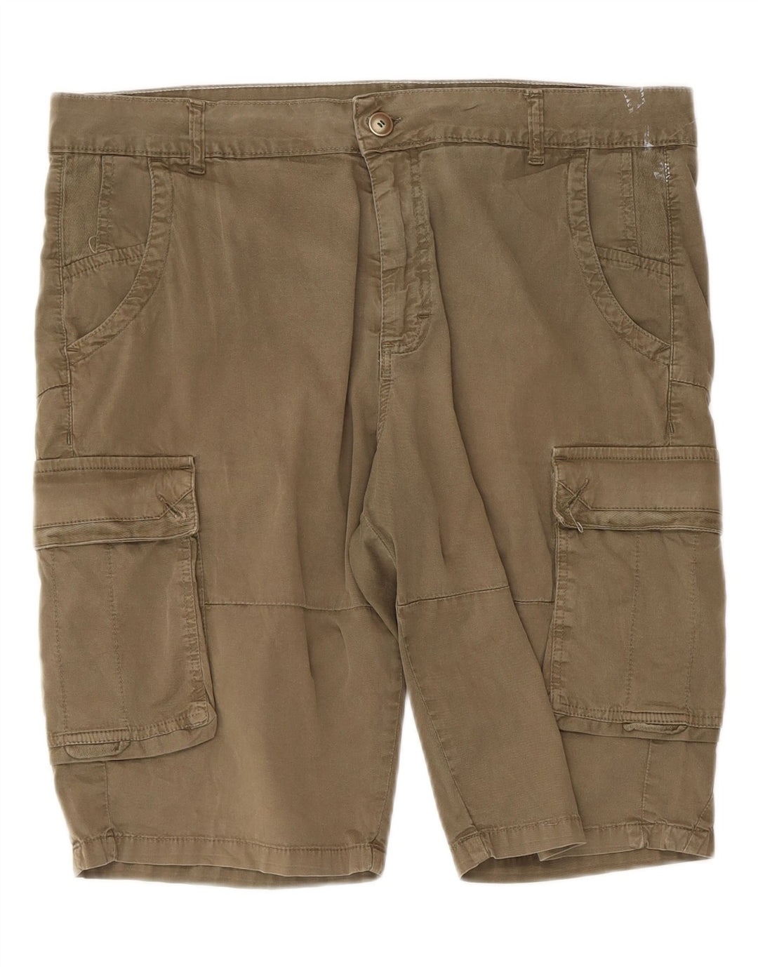 Datch Mens Cargo Shorts IT 54 XL W36  Khaki Cotton