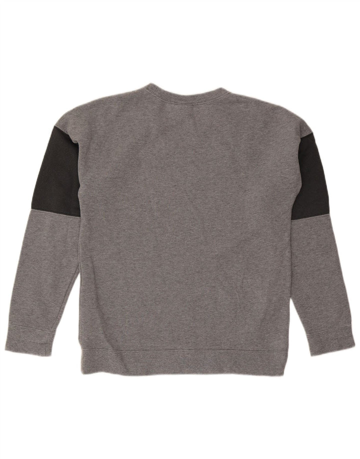 Nike grafisk sweatshirt til mænd, lille grå farveblok bomuld