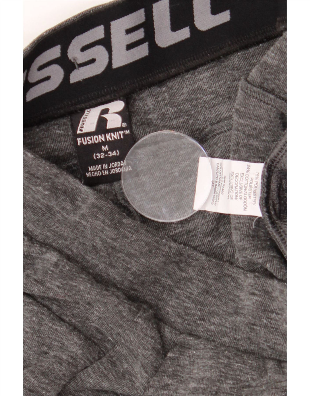 RUSSELL ATHLETIC Mens Tracksuit Trousers Joggers Medium  Grey Flecked