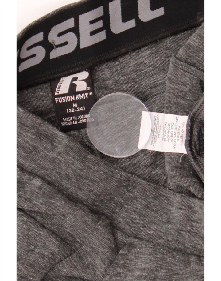 RUSSELL ATHLETIC Mens Tracksuit Trousers Joggers Medium  Grey Flecked