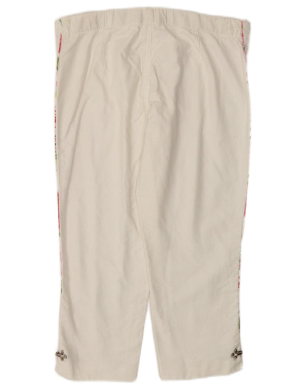 Pantaloni Casual Dritti per Bambina Fay 9-10 Anni W26 L19 Cotone Bianco
