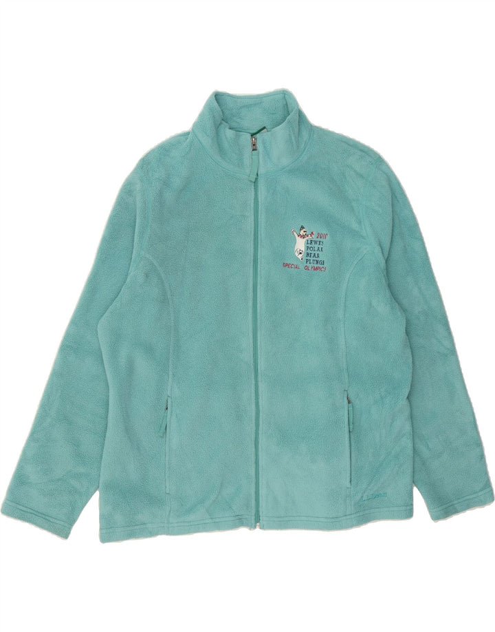 EDDIE BAUER Womens Fleece Jacket UK 20 2XL Blue Polyester Vintage Eddie Bauer and Second-Hand Eddie Bauer from Messina Hembry 