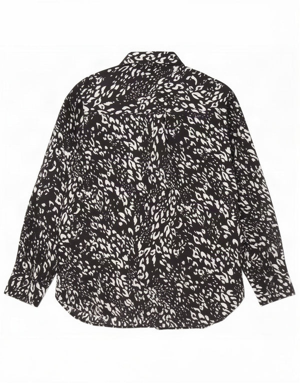 Marks & Spencer Chemisier pour femme UK 12 Medium Noir Imprimé animal