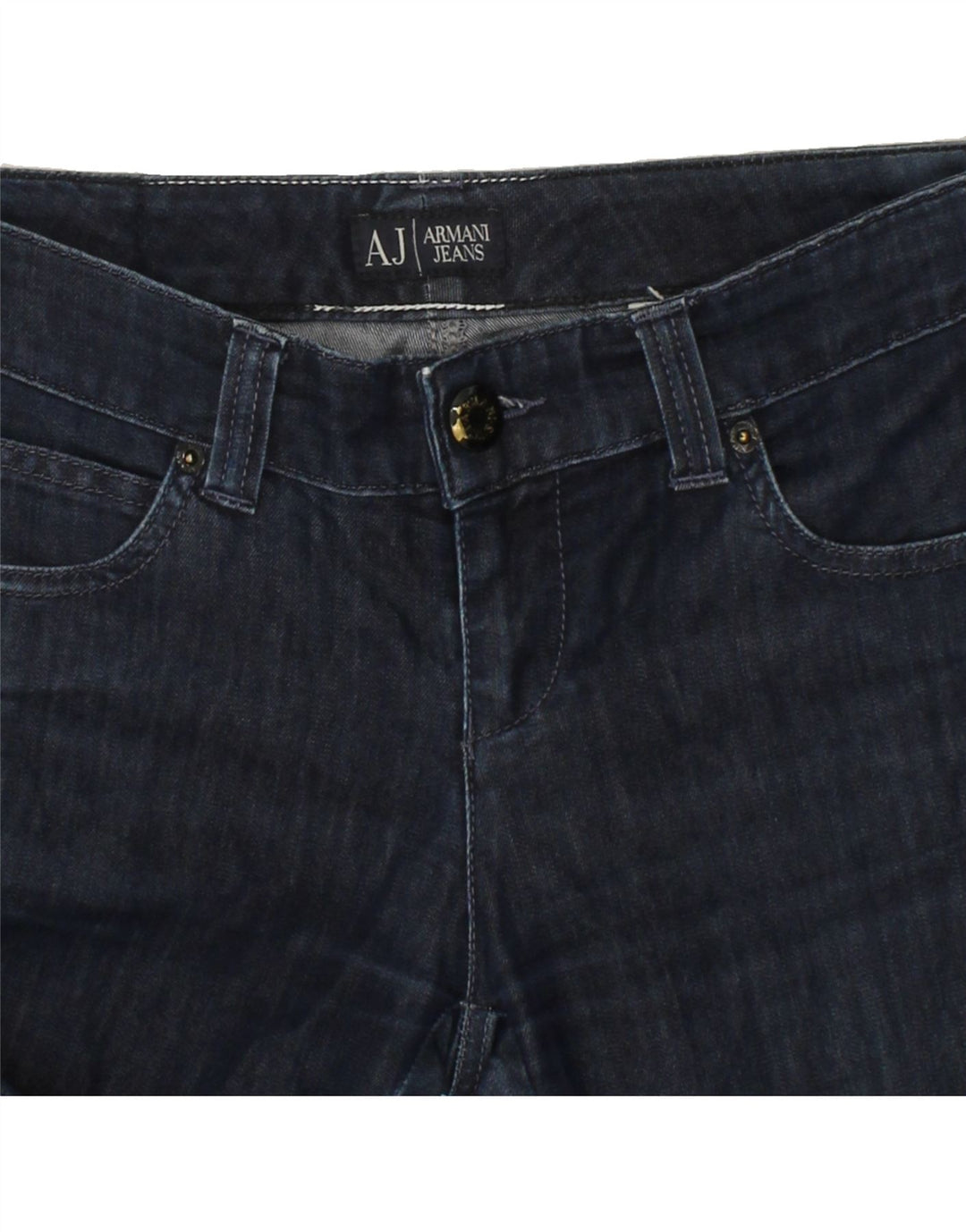ARMANI Womens Skinny Jeans W30 L33 Navy Blue Vintage Armani and Second-Hand Armani from Messina Hembry 