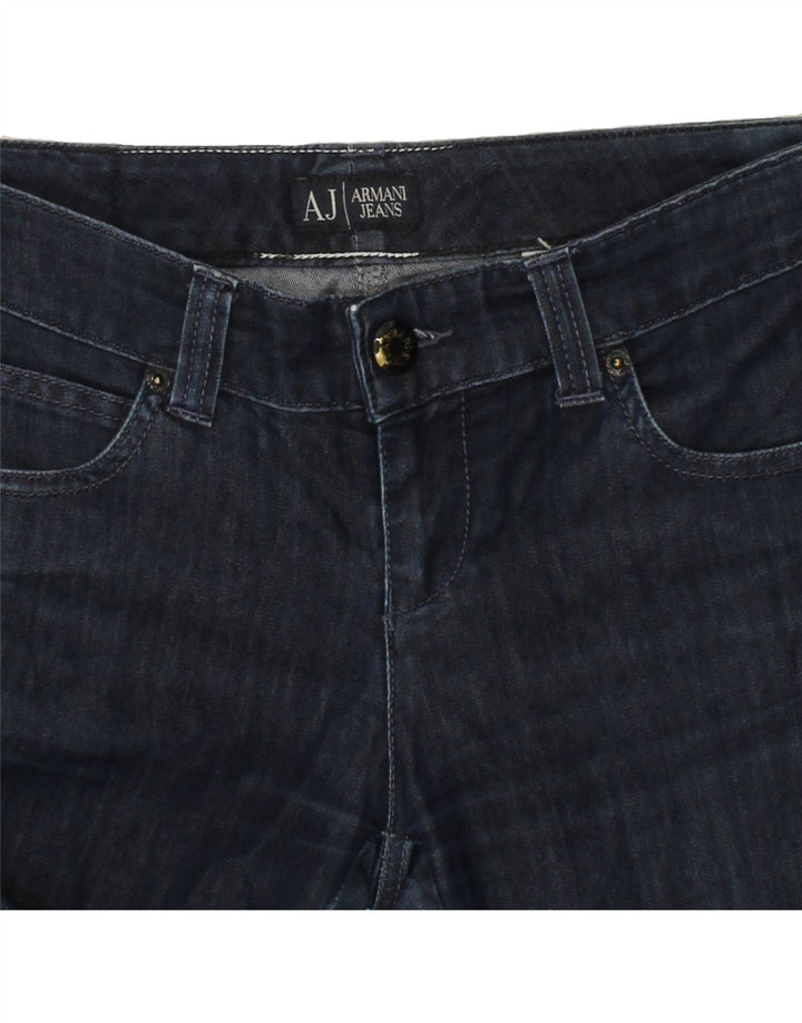 ARMANI Womens Skinny Jeans W30 L33 Navy Blue Vintage Armani and Second-Hand Armani from Messina Hembry 