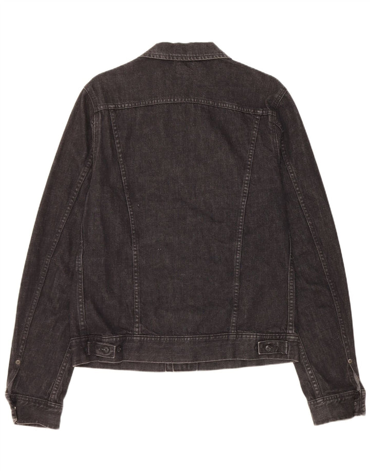 Lee Mens Denim Jacket UK 38 Medium Black Cotton