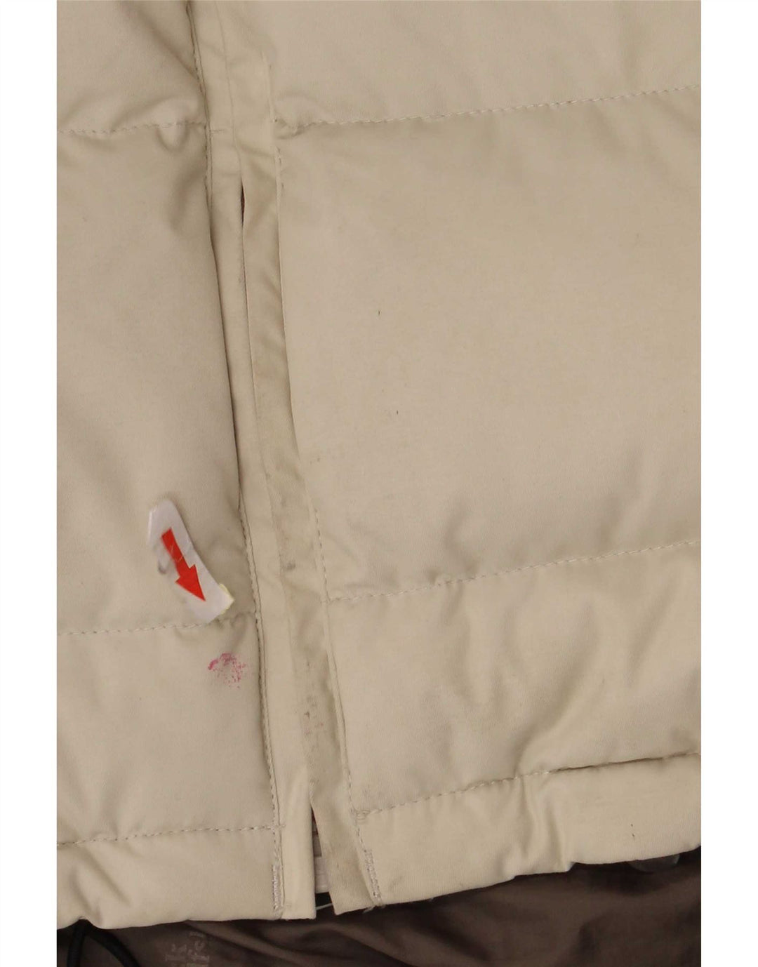 Jack Wolfskin Veste matelassée à capuche pour femme UK 10 Small Beige Polyamide