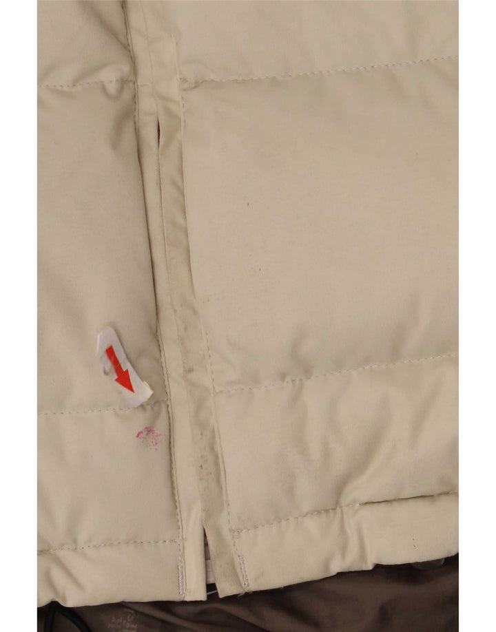 Jack Wolfskin Veste matelassée à capuche pour femme UK 10 Small Beige Polyamide