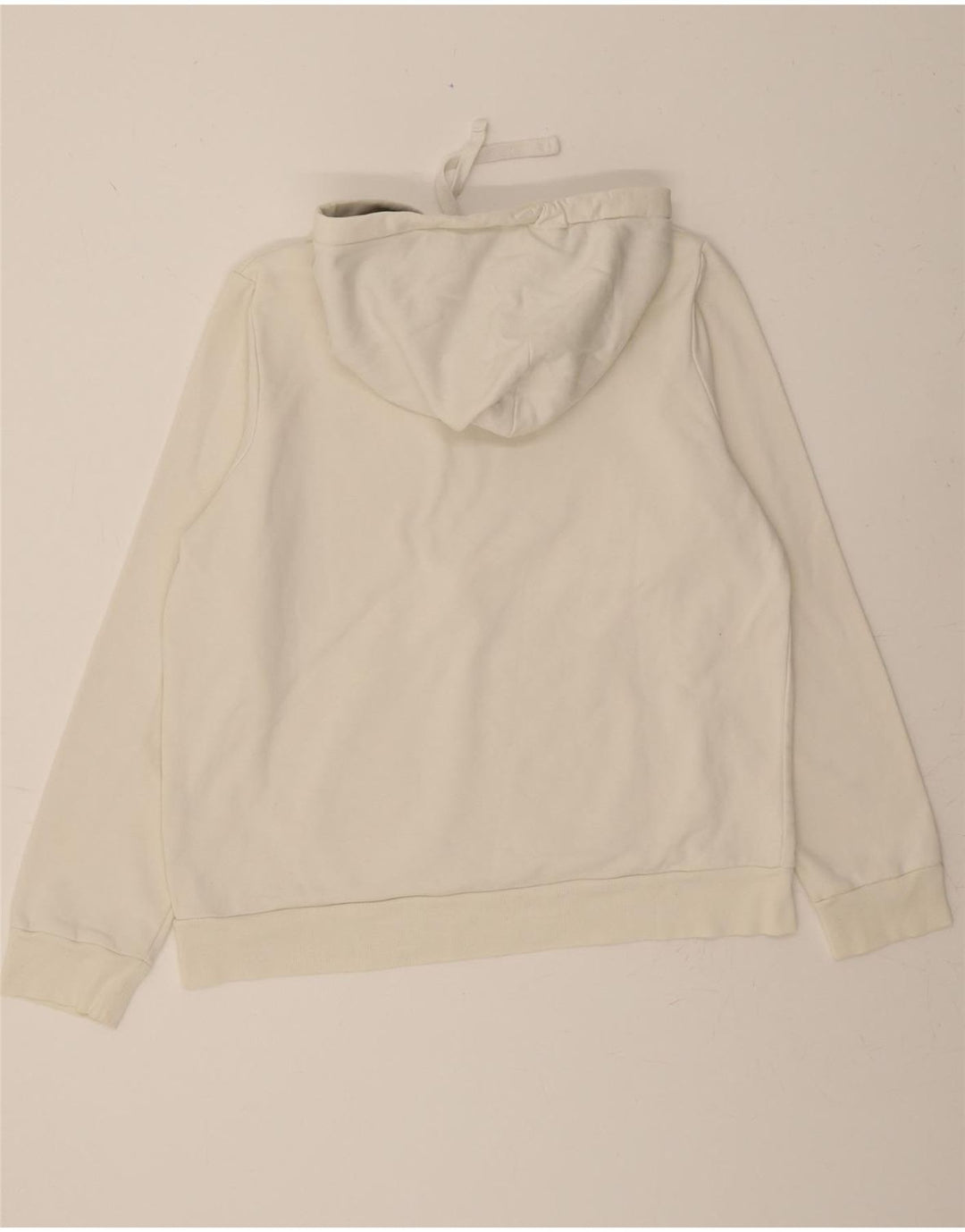 GANT Womens Regular Fit Hoodie Jumper UK 16 Large Off White Cotton Vintage Gant and Second-Hand Gant from Messina Hembry 