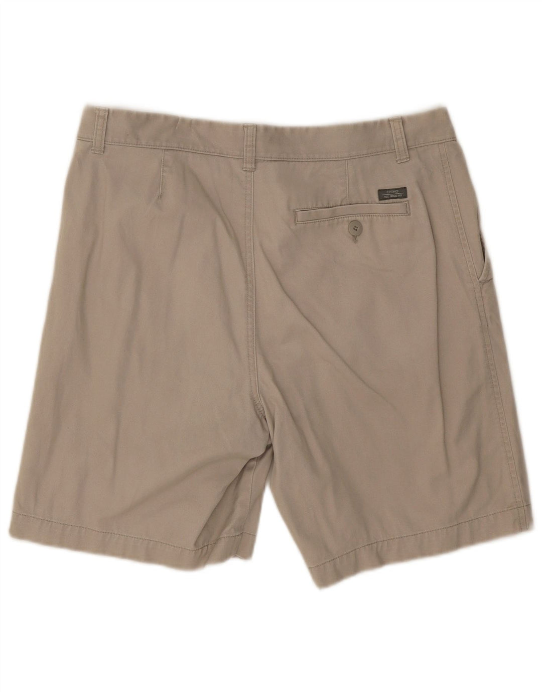 Marks & Spencer Mens Chino Shorts W34 Large  Beige Cotton