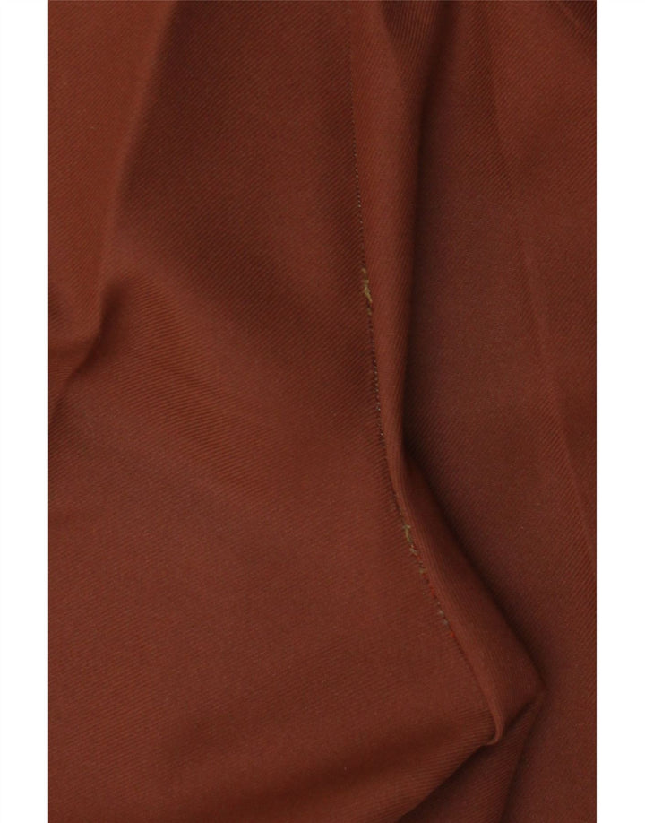 Trevira Mens Straight Chino Trousers W32 L29 Brown Polyester