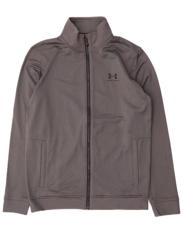 Under Armour Mens Tracksuit Top Jacket Small Grey Polyester