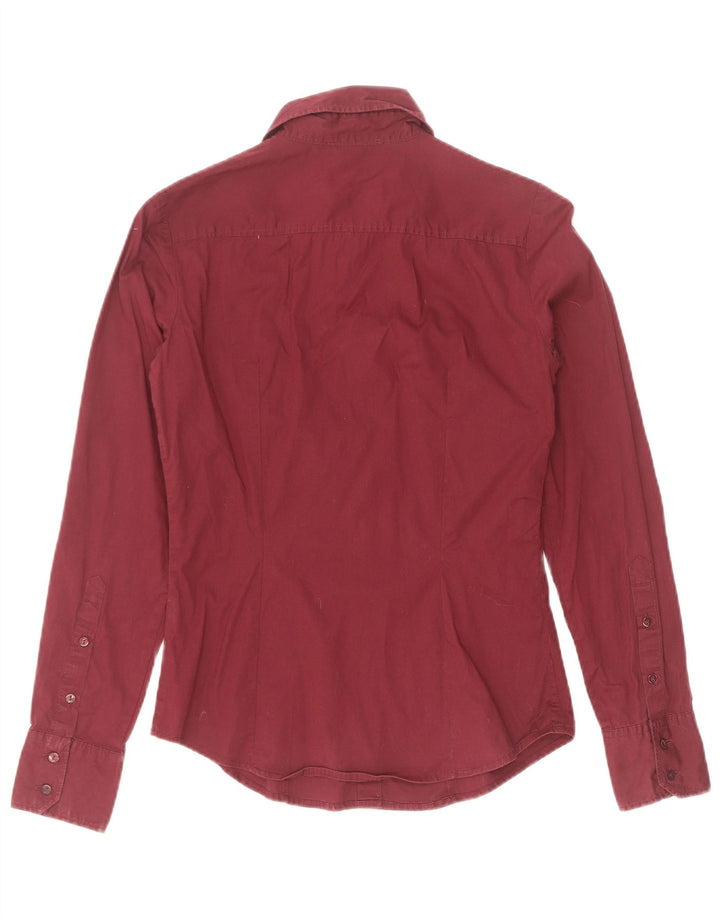 Camicia da donna Gas UK 10 Small Maroon Cotton
