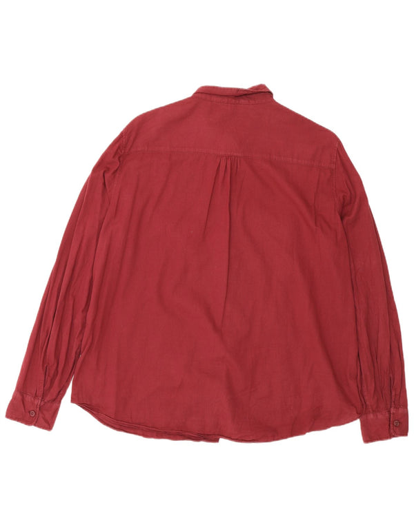 Massimo Dutti Chemise Femme EU 44 XL Coton Bordeaux