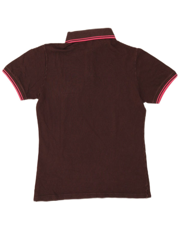 Fred Perry Mens Polo Shirt Small Brown Cotton