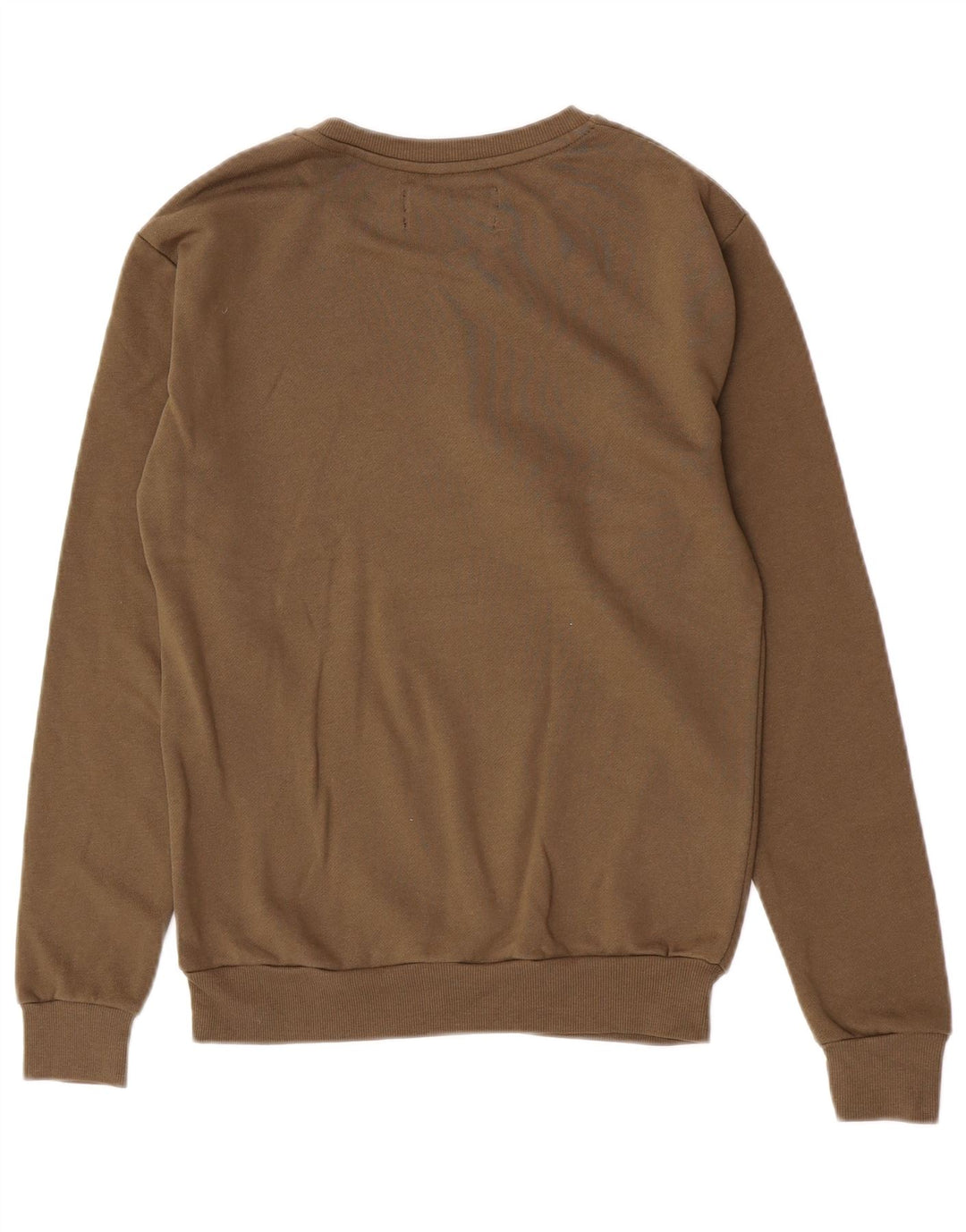 Zara Uomo Felpa Maglione Piccolo Marrone Cotone