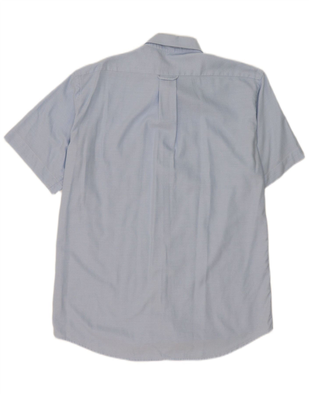 Camicia a maniche corte da uomo Lacoste taglia 40 in cotone blu medio