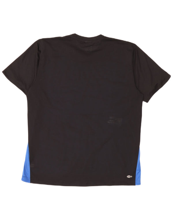 T-shirt Adidas Clima 365 da uomo 2XL nera in poliestere color block