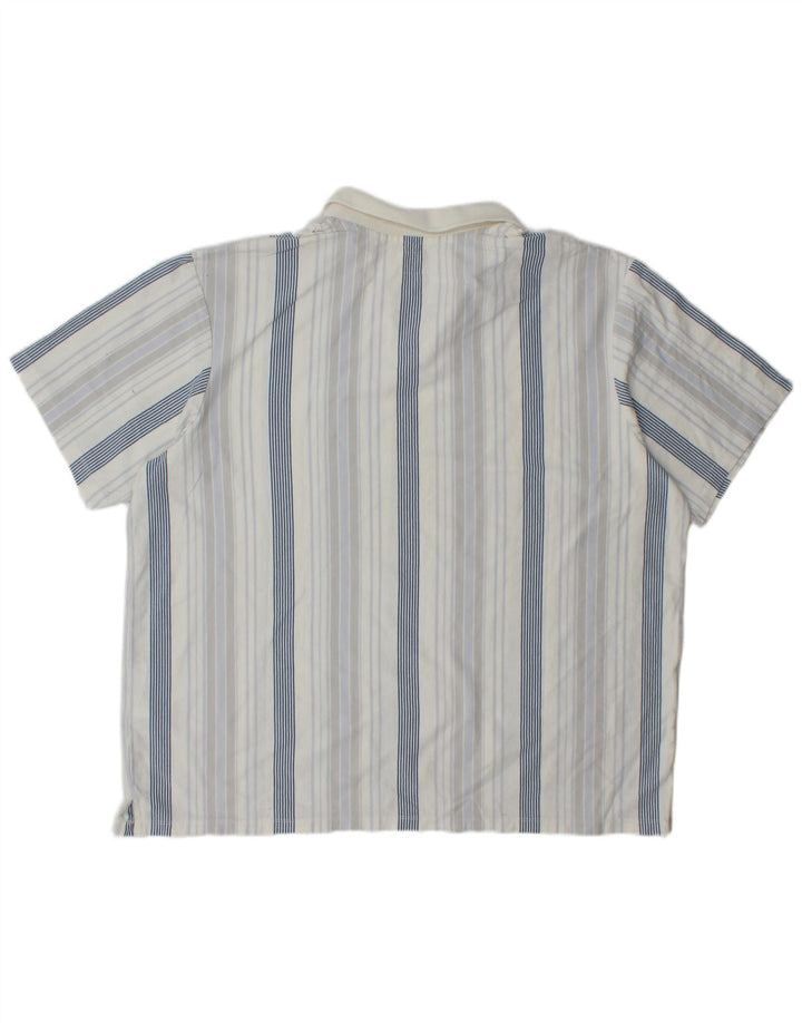 Levi's Mens Relaxed Polo Shirt XL Blue Striped Cotton