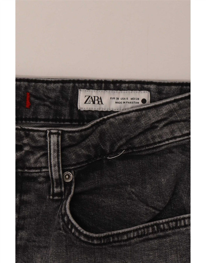 Zara Womens Straight Jeans EU 38 Small W28 L26 Grey