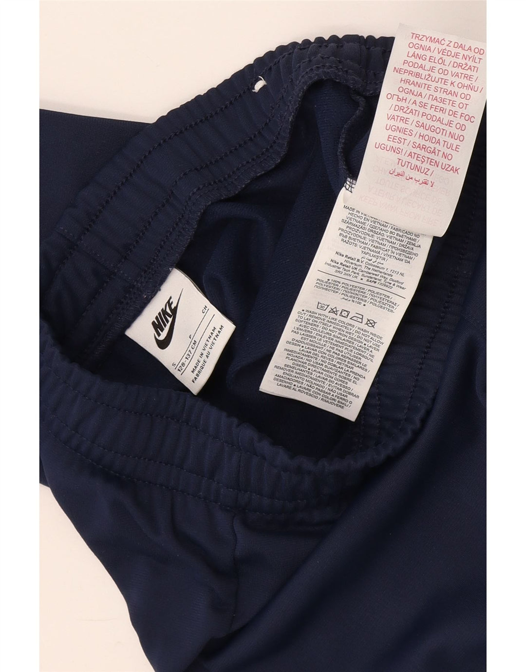 Nike Boys træningsdragt bukser 8-9 år Small Navy Blue Polyester
