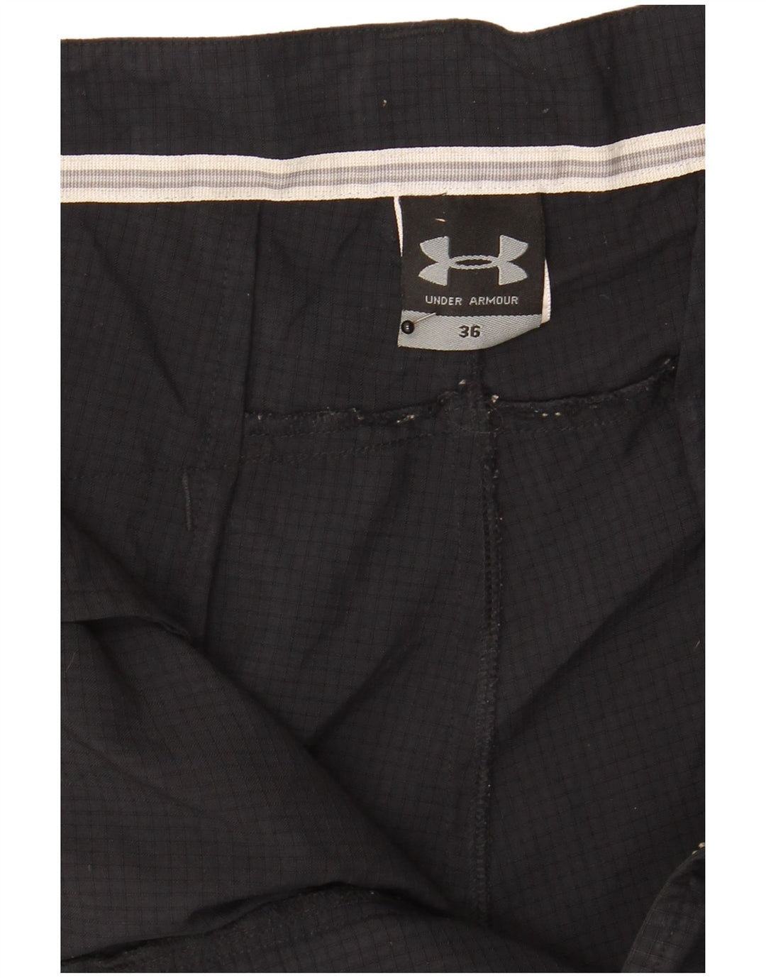 Under Armour Herre Cargo Shorts W36 Large Black Check