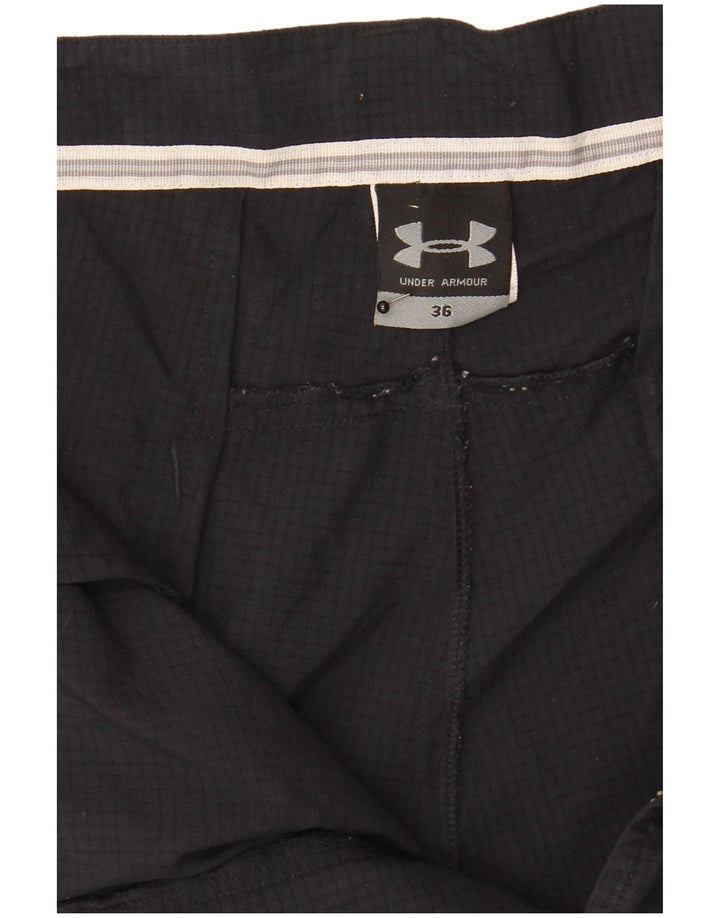 Under Armour Herre Cargo Shorts W36 Large Black Check