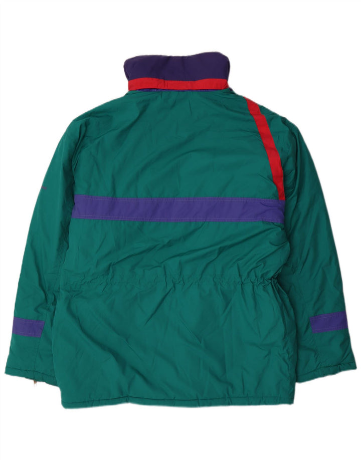 Sergio Tacchini Mens Ski Jacket UK 38 Medium Blue Colourblock Polyester