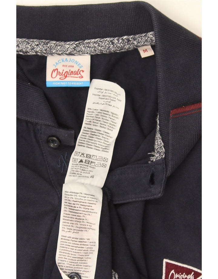 JACK & JONES Poloskjorte til mænd Medium Navyblå Bomuld