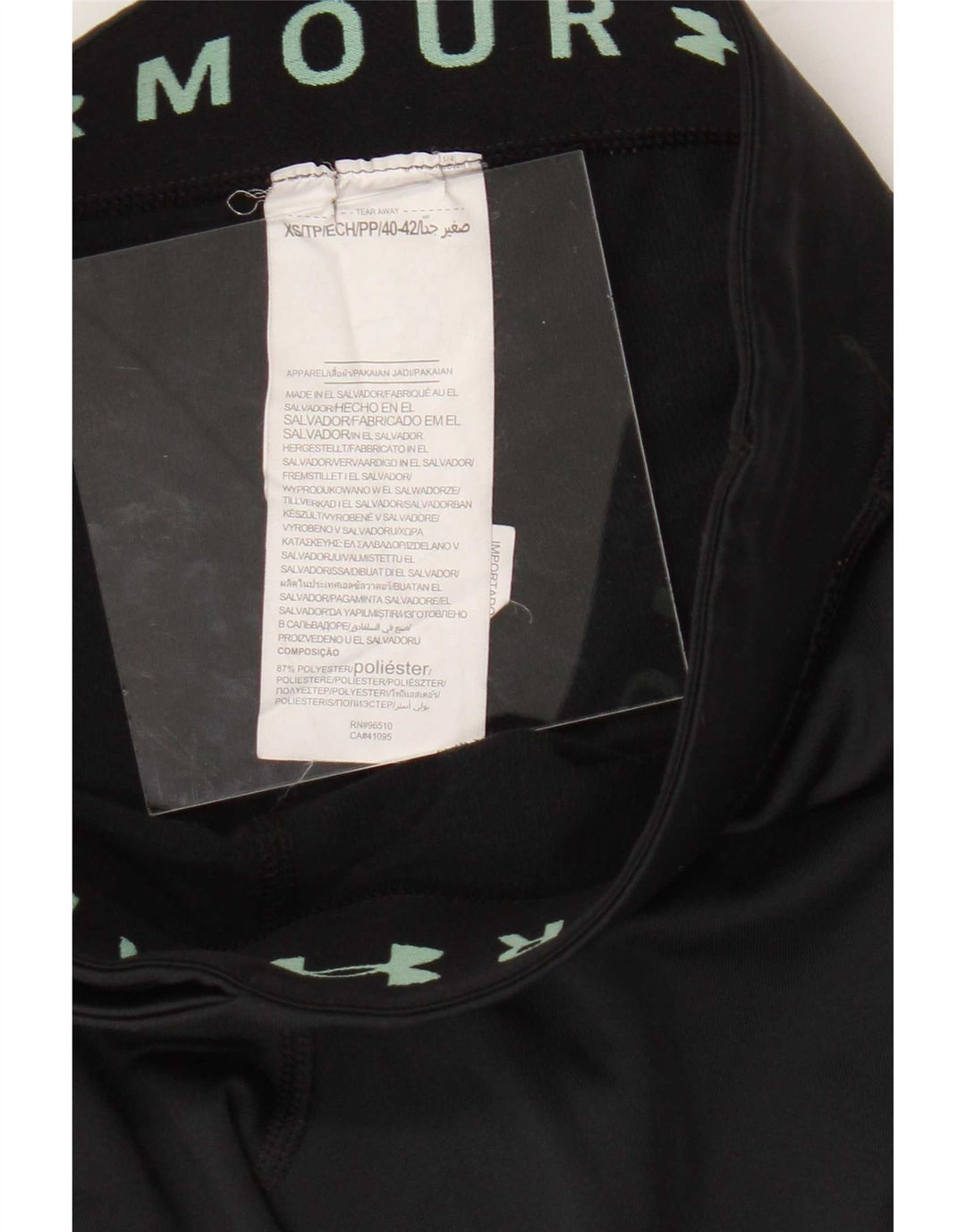 Under Armour Damen Graphic Leggings UK 4 XS Schwarz Polyester