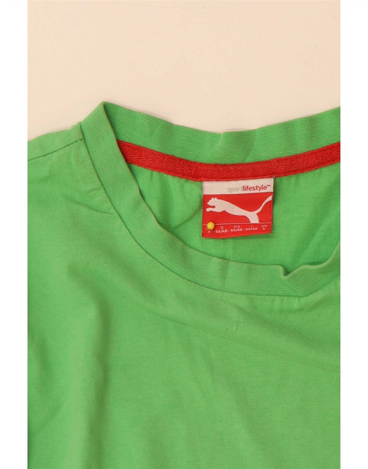 Puma T-Shirt Homme Vert Petit Coton