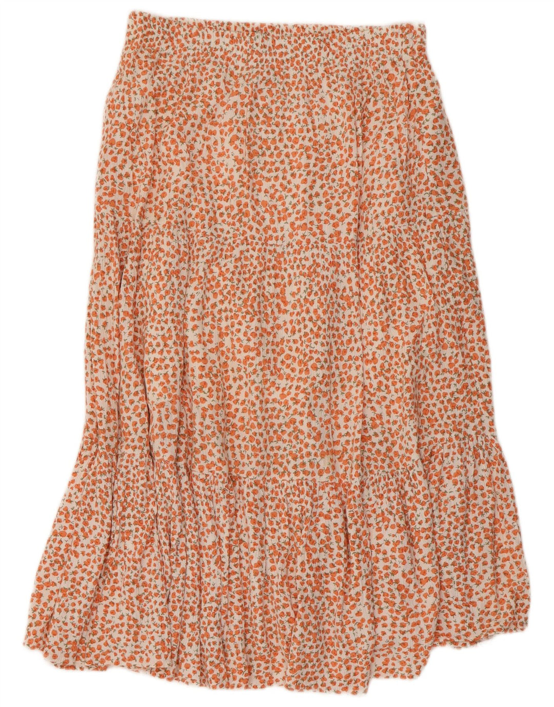 FRENCH CONNECTION Womens A-Line Skirt US 8 Medium W30  Orange Floral