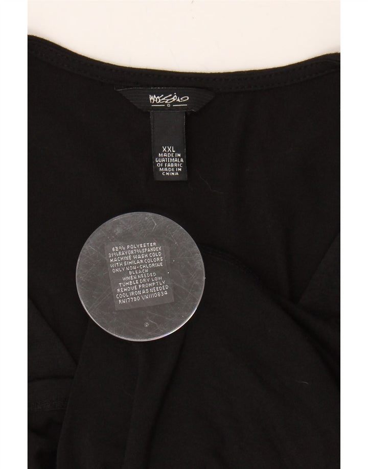 MOSSIMO Womens A-Line Dress UK 20 2XL Black Polyester Vintage Mossimo and Second-Hand Mossimo from Messina Hembry 