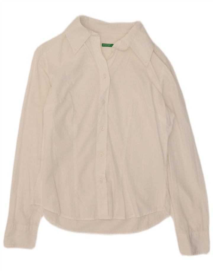 Γυναικείο πουκάμισο Benetton UK 12 Medium White