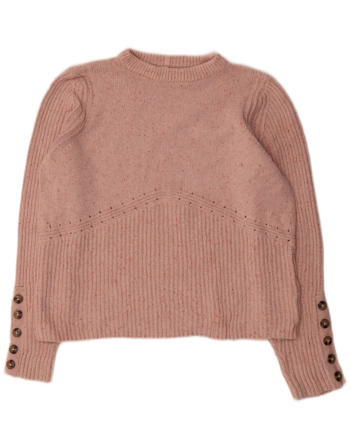 Marks & Spencer Womens Per Una Boat Neck Jumper Sweater UK 14 Medium Pink
