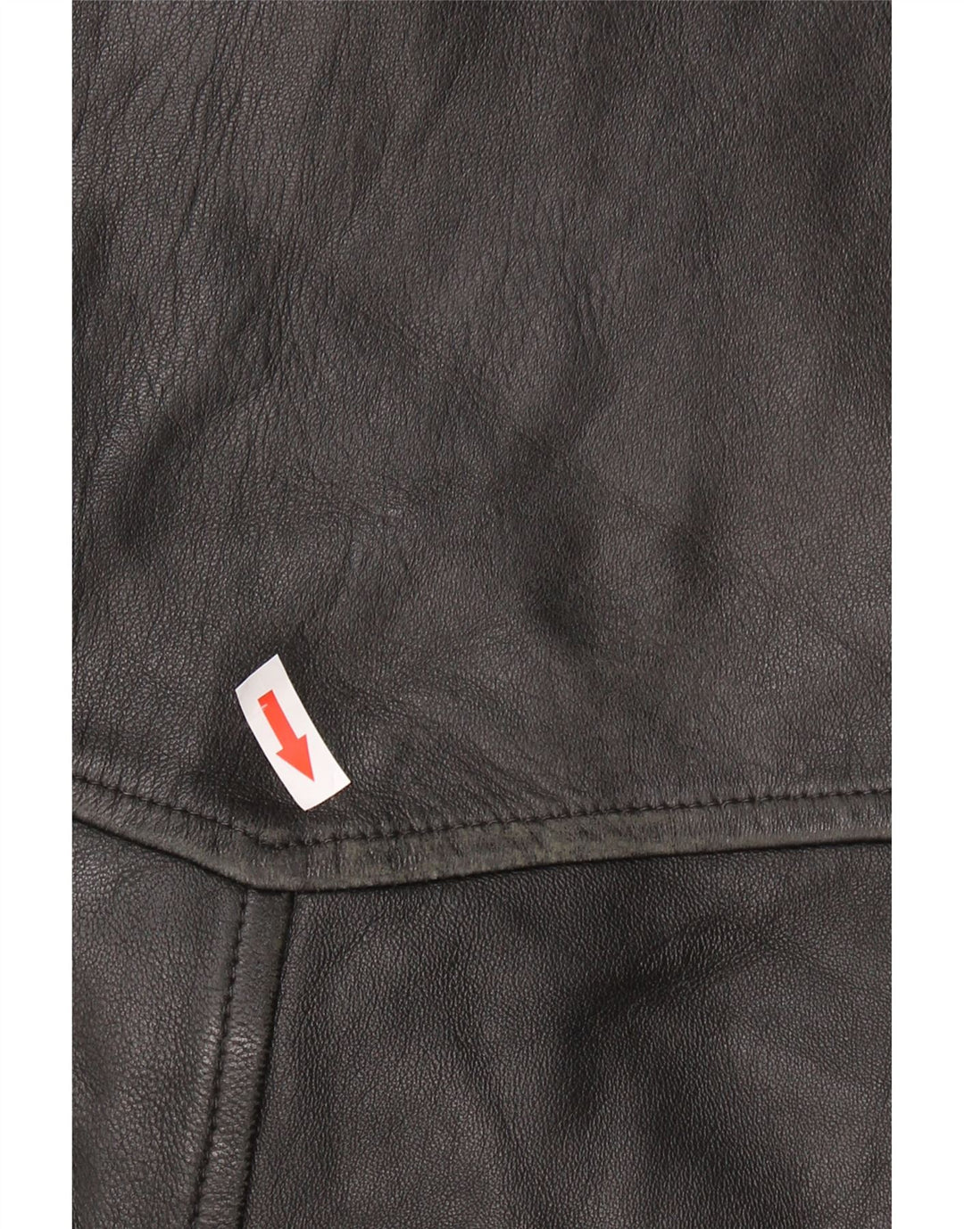 VINTAGE Mens Leather Jacket UK 42 XL Black Leather