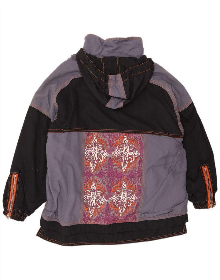 Giacca da sci da uomo pullover con cappuccio Ellesse UK 42 XL poliammide color block grigio