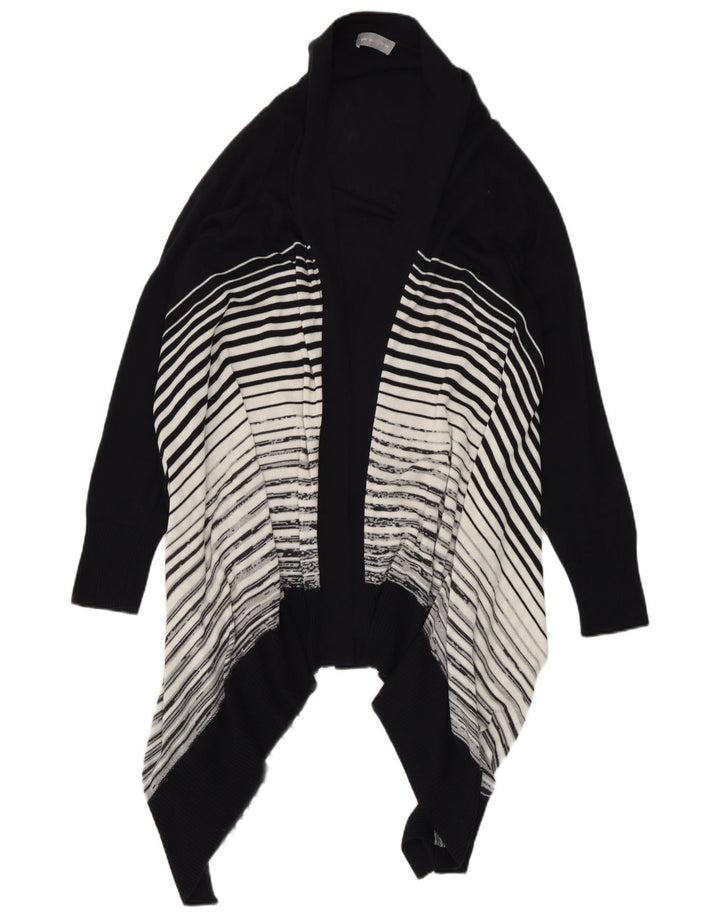 Marks & Spencer Womens Asymmetric Cardigan Sweater UK 14 Large Black
