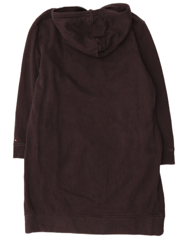 Tommy Hilfiger Womens Graphic Long Sleeve Hoodie Dress UK 18 XL Black