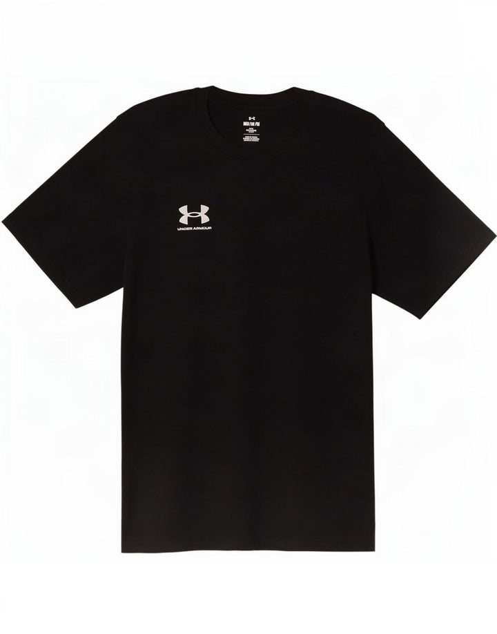 Camiseta masculina Under Armour Top médio preto poliéster